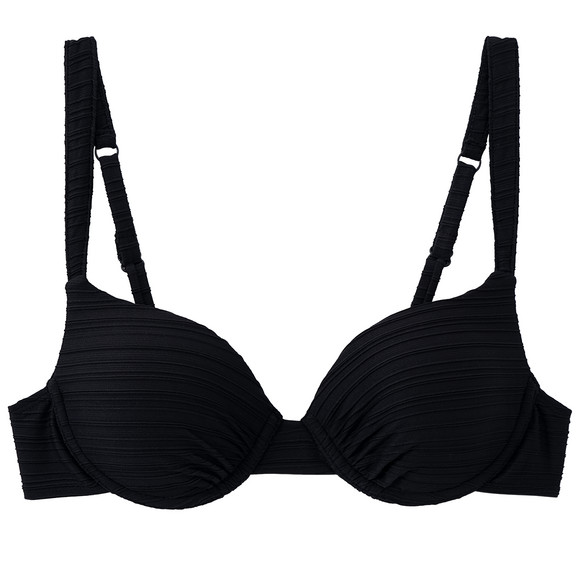 Damen Bikinioberteil mit Streifenstruktur