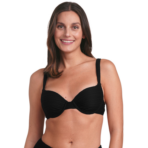 Damen Bikinioberteil mit Streifenstruktur
