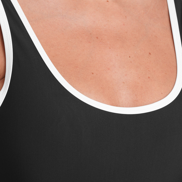 Damen Shape-Badeanzug mit Kontrastpaspel