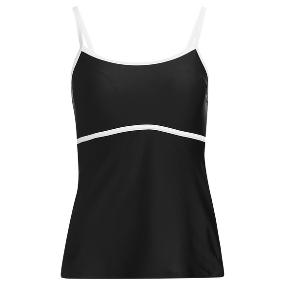 Damen Tankinioberteil mit Kontrastpaspel