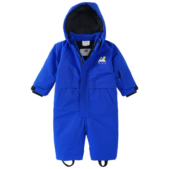 Baby sneeuw overall in effen kleuren blauw