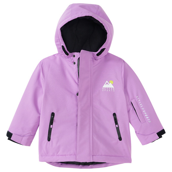 Effen baby-sneeuwjack lichtpaars