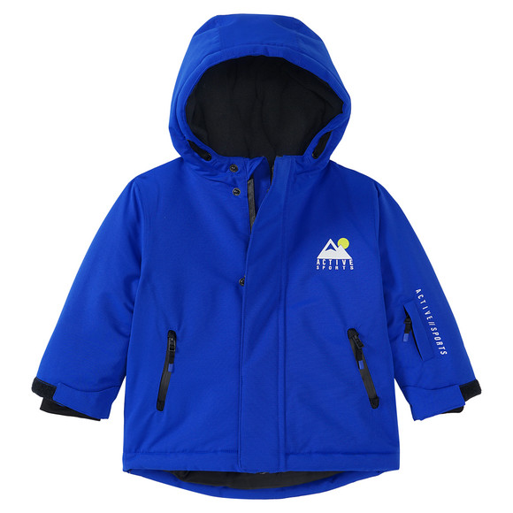 Effen baby-sneeuwjack blauw