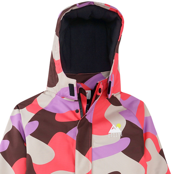 Mädchen Schneeoverall mit Allover-Muster