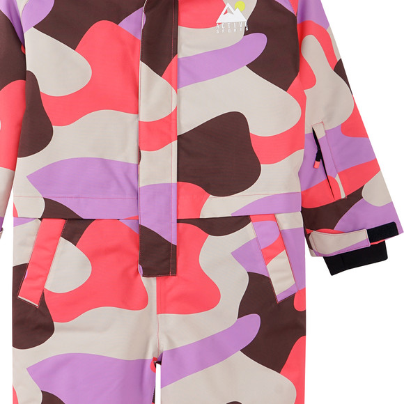 Mädchen Schneeoverall mit Allover-Muster