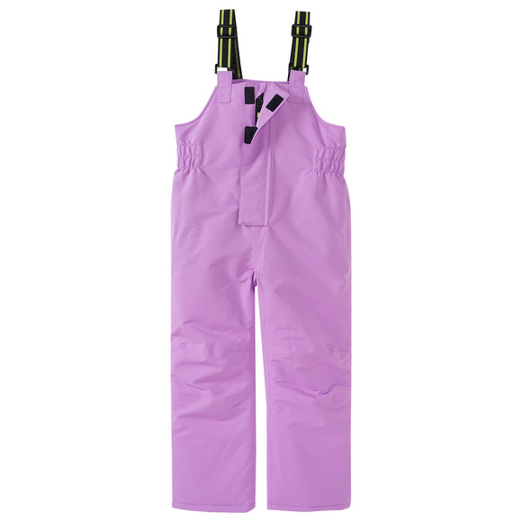 Meisjes sneeuwbroek met bretels lichtpaars