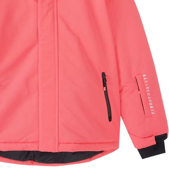 Effen gekleurd Meisjes sneeuwjack