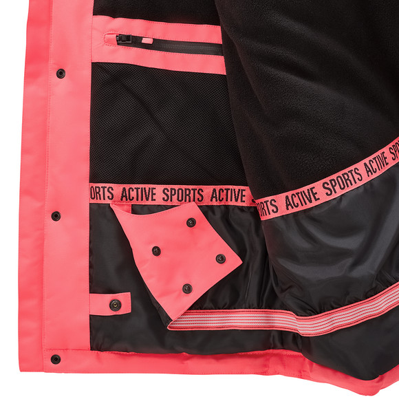 Effen gekleurd Meisjes sneeuwjack