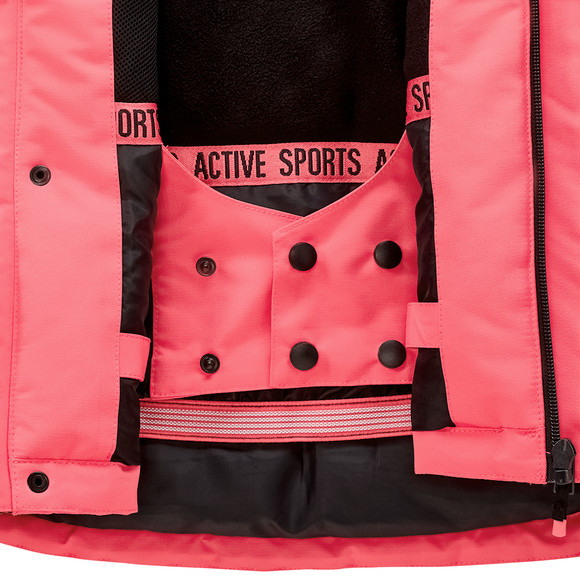 Effen gekleurd Meisjes sneeuwjack