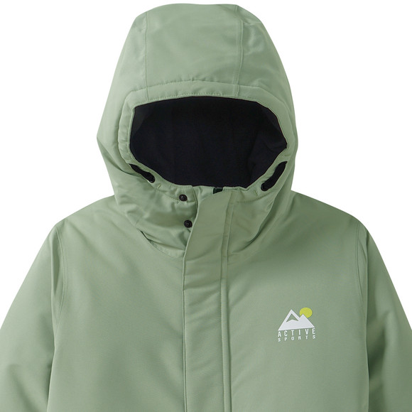 Effen gekleurd kinder sneeuwjack