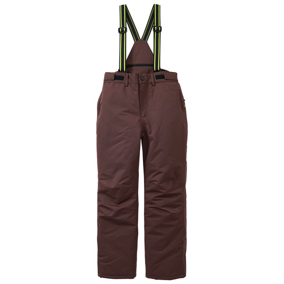 Sneeuwbroek met bretels voor kinderen bruin