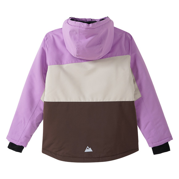 Sneeuwjack voor meisjes met kleurverdelingen