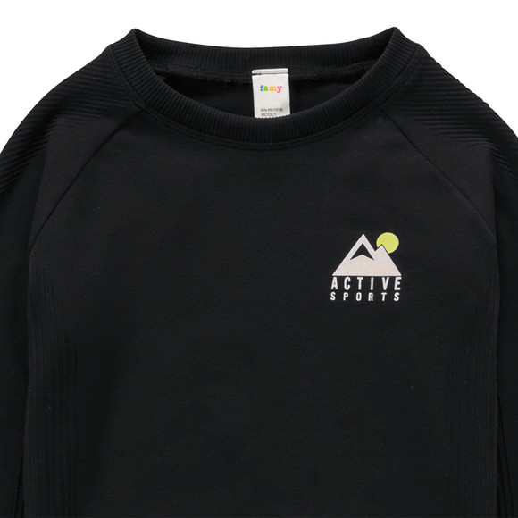 Thermoshirt voor jongens in naadloze look