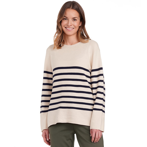 Damen Feinstrickpullover mit Streifenmuster