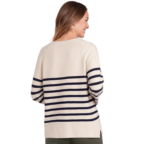 Damen Feinstrickpullover mit Streifenmuster