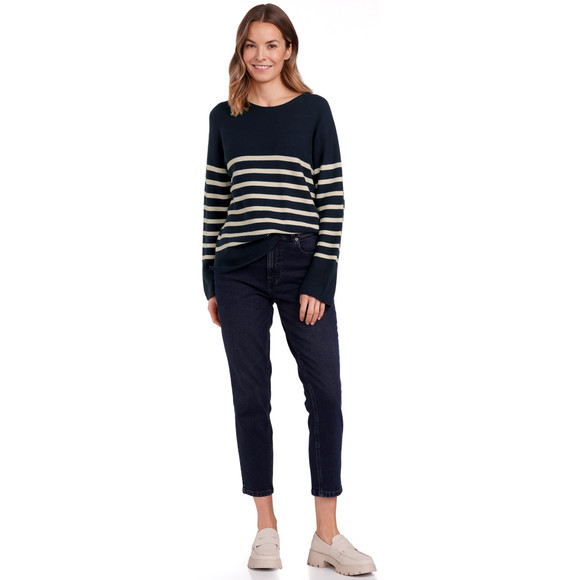Damen Feinstrickpullover mit Streifenmuster
