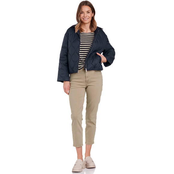 Damen Steppjacke mit Cordkragen