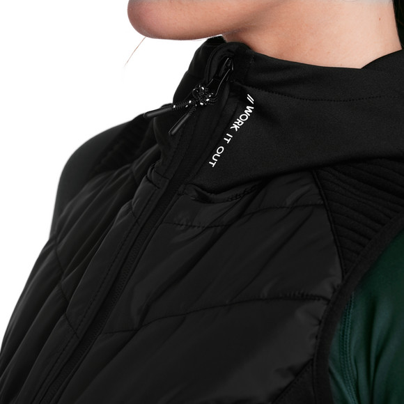Sportgilet voor dames met capuchon