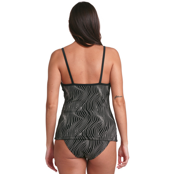 Damen Shape-Tankinioberteil mit Wellenmuster