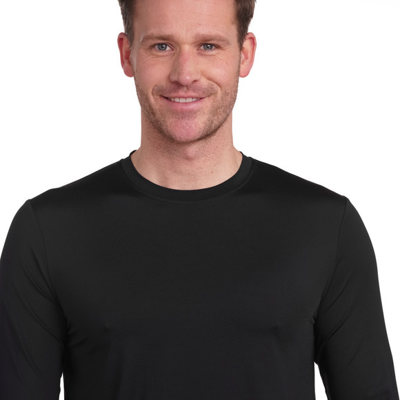 Herren Sport-Langarmshirt im Basic-Look