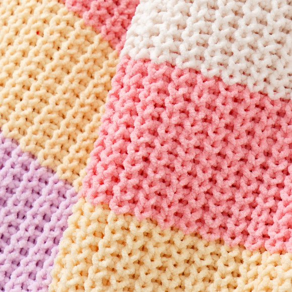 Meisjesvest met blokstrepen