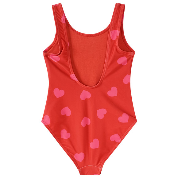 Mädchen Badeanzug mit Herz-Allover