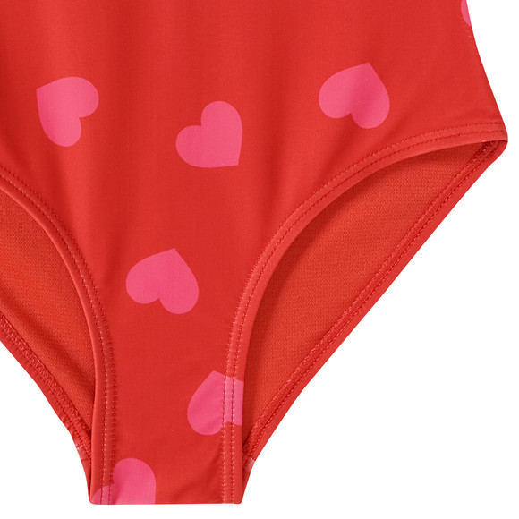 Mädchen Badeanzug mit Herz-Allover