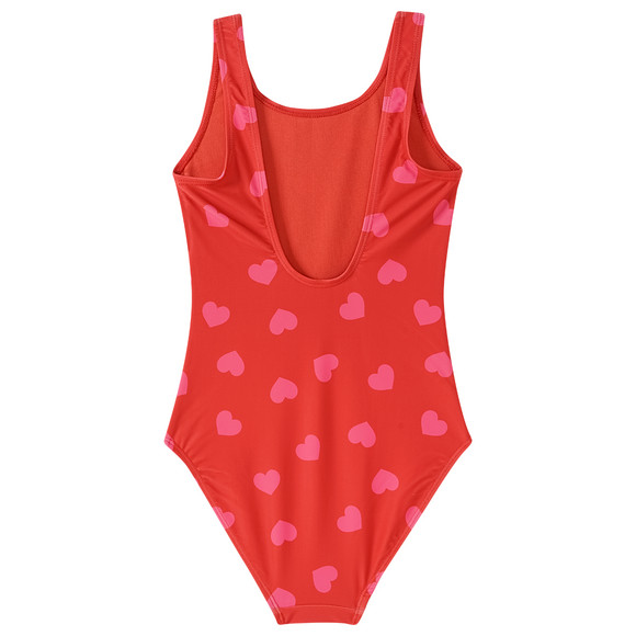 Meisjesbadpak met hartjes allover