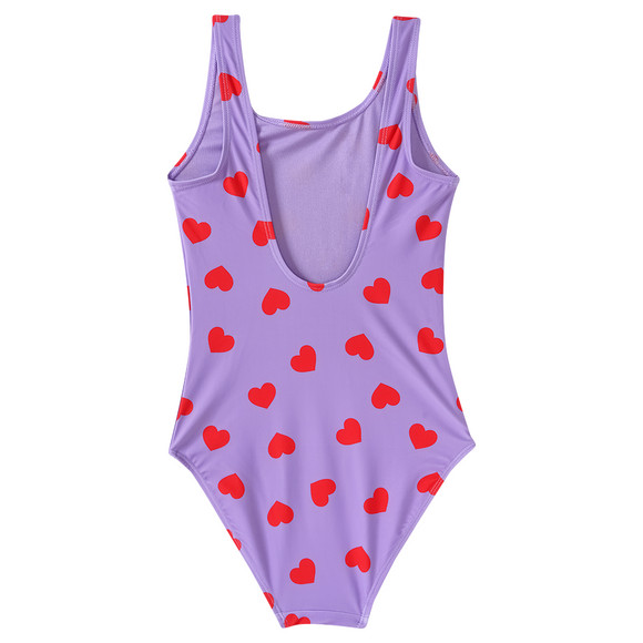 Mädchen Badeanzug mit Herz-Allover