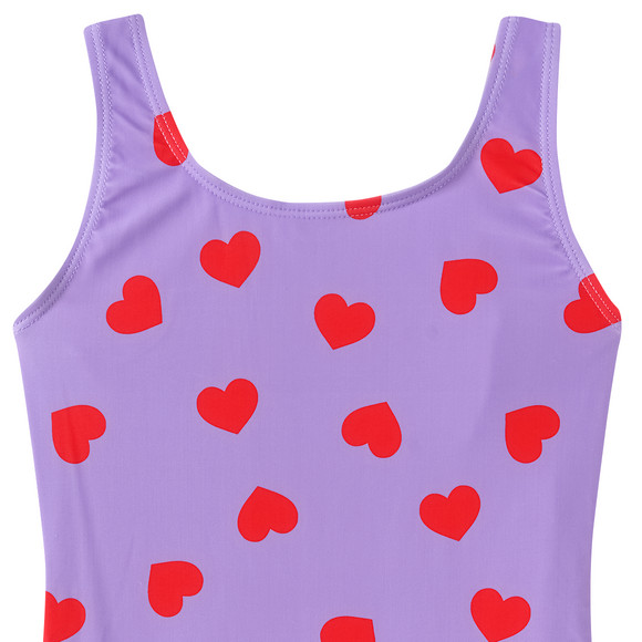 Mädchen Badeanzug mit Herz-Allover