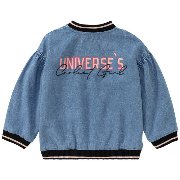 Baby-jeansjasje in college-stijl