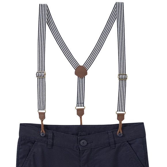 Jungen Chinoshorts mit Hosenträgern