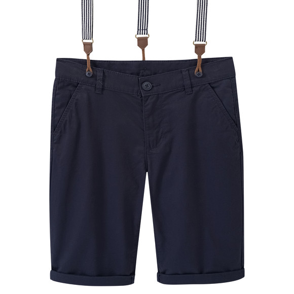 Jungen Chinoshorts mit Hosenträgern