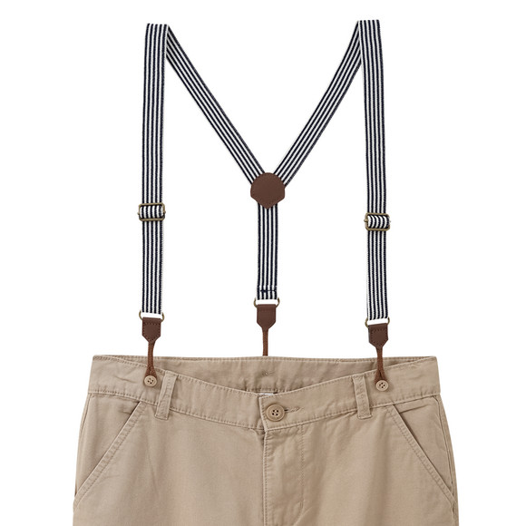 Jungen Chinoshorts mit Hosenträgern