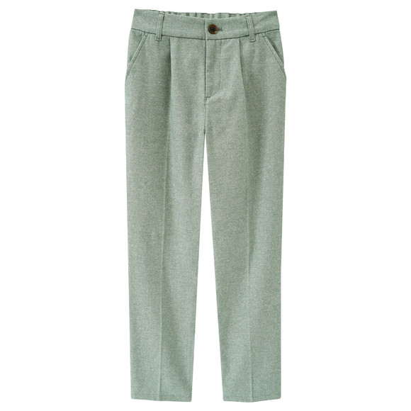 Jungen Anzughose mit verstellbarem Bund oliv