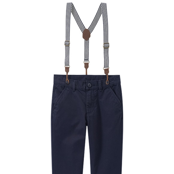 Jungen Chinohose mit Hosenträgern