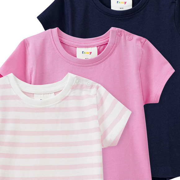 3 Baby T-Shirts im Basic-Look