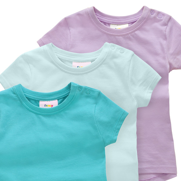 3 Baby T-Shirts im Basic-Look