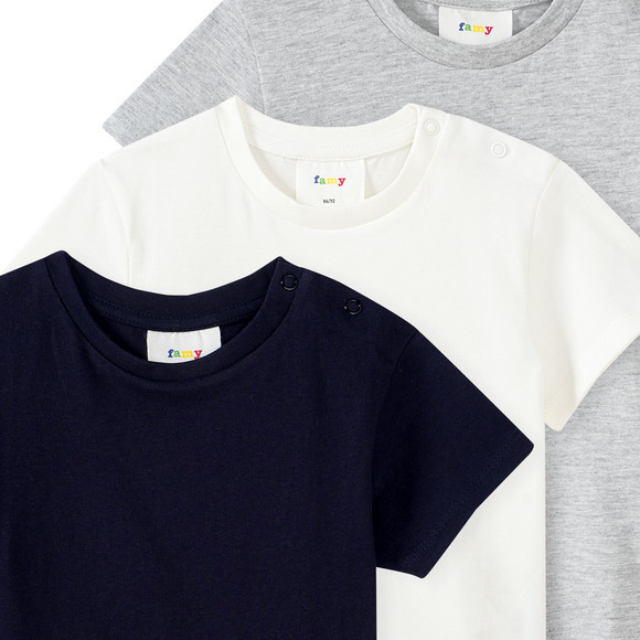 3 Baby T-Shirts im Basic-Look
