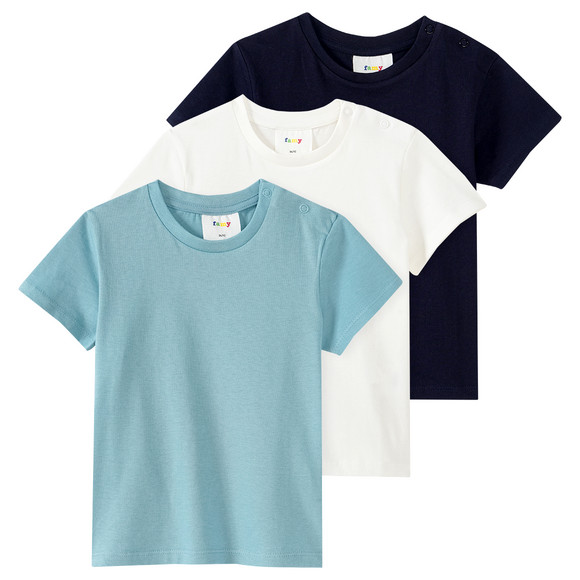 3 Baby T-Shirts im Basic-Look