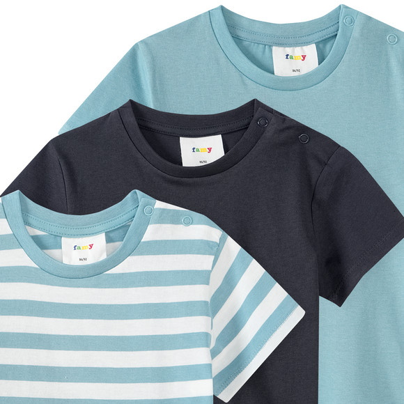 3 Baby T-Shirts im Basic-Look