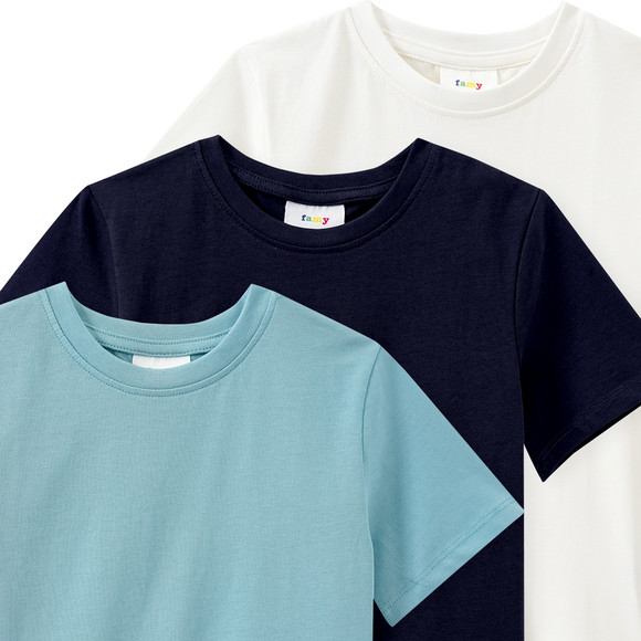 3 jongens T-shirts in basic-look