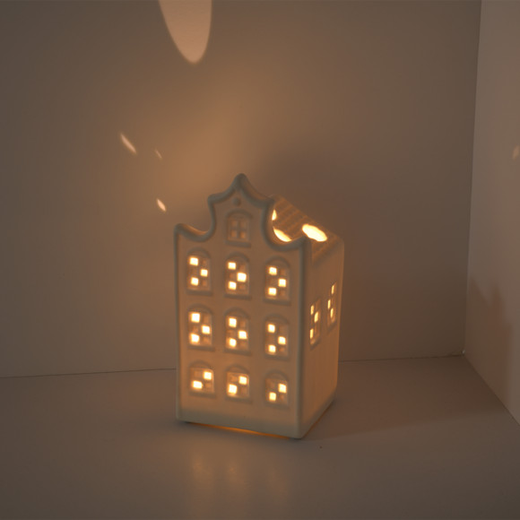 LED decoratief huis van porselein