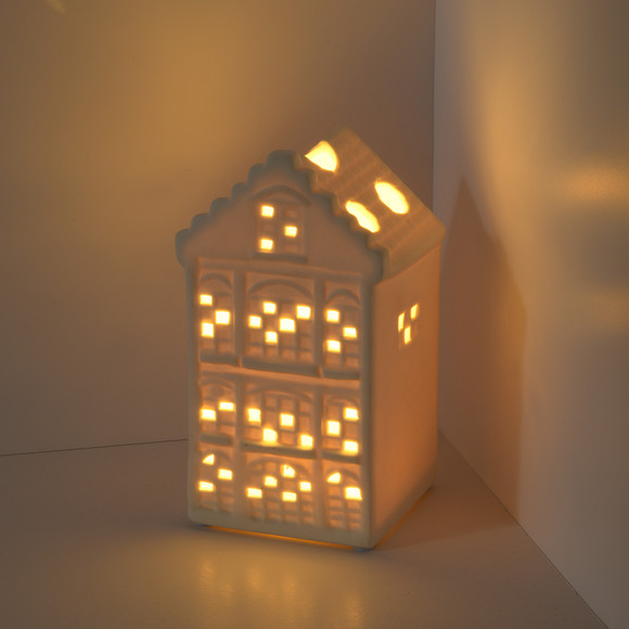 Porseleinen LED decoratief huis
