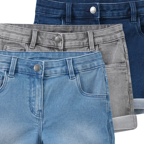 3 meisjes denim shorts in five-pocket stijl