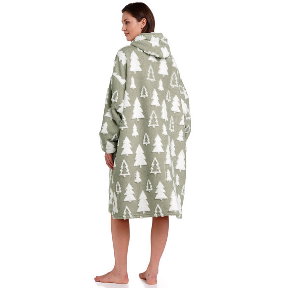 Capuchondeken voor dames in Kerstsfeer