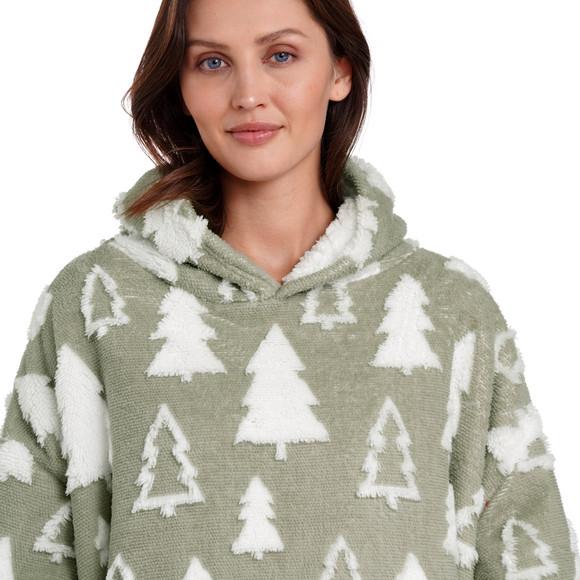 Capuchondeken voor dames in Kerstsfeer