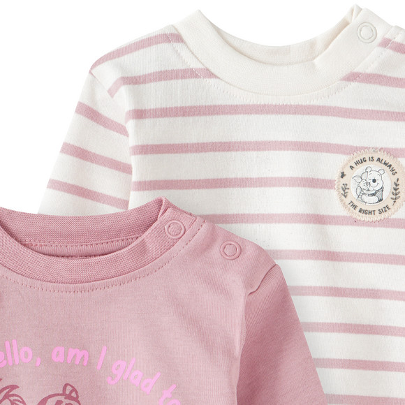 2 Winnie Puuh Langarmshirts aus Bio-Baumwolle