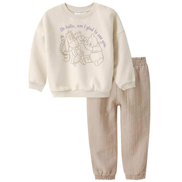 Winnie Puuh Set mit Sweatshirt und Hose beige
