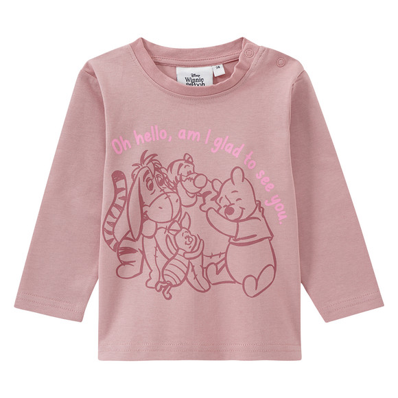 2 Winnie Puuh Langarmshirts aus Bio-Baumwolle